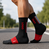 Chaussettes de sport unisexes professionnelles OEM à séchage rapide, en tricot, avec coussinets aux mollets et semelles, pour le basketball et la course à pied