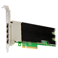 Tarjeta de Red PCIe 3.0 X8 con Interfaz de 4 Puertos RJ45, Chip XL710, Componentes de Computadora 10GBASE-T X710-T4