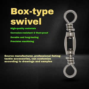 Émerillons de pêche robustes en forme de 8, haute résistance, pour la pêche en mer et à la carpe, matériel terminal - Product Image 3