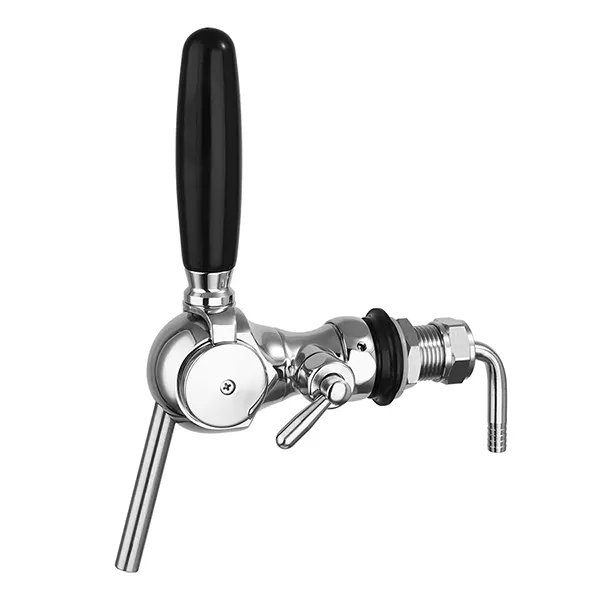 Beer Faucet With Threaded Shank , Flow Control Ball Beer Faucet, Ball-Type Adjustable beer tap