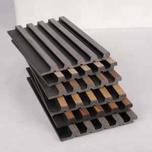 Panel <span class=keywords><strong>de</strong></span> Rejilla Decorativa para Pared PS, Panel <span class=keywords><strong>de</strong></span> <span class=keywords><strong>Listones</strong></span> Ligero e Impermeable, Revestimiento <span class=keywords><strong>de</strong></span> Pared y Techo Interior, Longitud Personalizada - Product Image 1