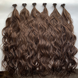 Extensiones de cabello con diseño de logotipo gratuito, nuevo diseño saludable y suave, extensiones de cabello con punta, cabello humano - Product Image 2