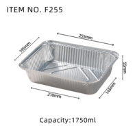 Barquette jetable en aluminium 8'' x 10'' bleue 2000 ml avec couvercles en papier de qualité alimentaire pour cuisson et emballage alimentaire à emporter