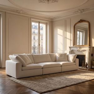 Canapé-lit modulaire moderne avec ottoman, 6 places, convertible en forme de L ou en <span class=keywords><strong>U</strong></span> pour salon, appartement - Product Image 1