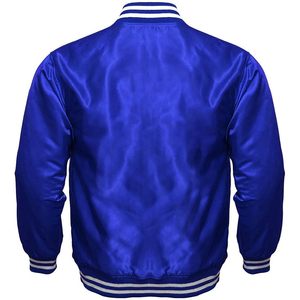Veste varsity pour homme FOXA, satin polyester, bomber décontracté, vêtements d'automne - Product Image 2