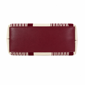 Women's Candy Pattern Waterproof Canvas <b>Tote</b> <b>Bag</b> with <b>Zipper</b> Closure Two Handles up to 1L Capacity - Product Image 5