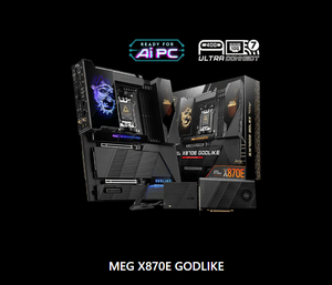 Carte mère de jeu M SI MEG X870E GODLIKE AM5 Ryzen 9000X3D DDR5 9000+ PCIe 5.0 USB4 Dynamic Dashboard III - Product Image 6