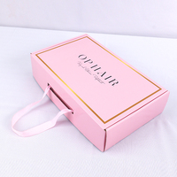 Caja de embalaje personalizada Cajas de envío para pequeñas empresas Cajas móviles con asas