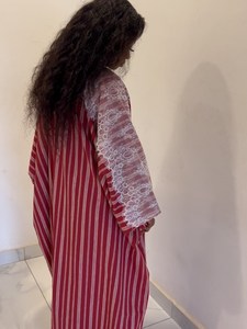 Nouvelle conception, imprimé rayé, col rabattu, coupe midi classique, écologique, respirant, décontracté pour l'été, tendance - Product Image 6