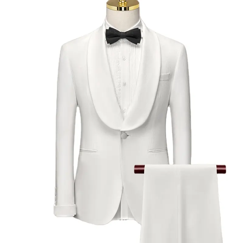 Tailleur boutique smoking blanc costume pour homme costume de mariage pour hommes costume de garçon d'honneur