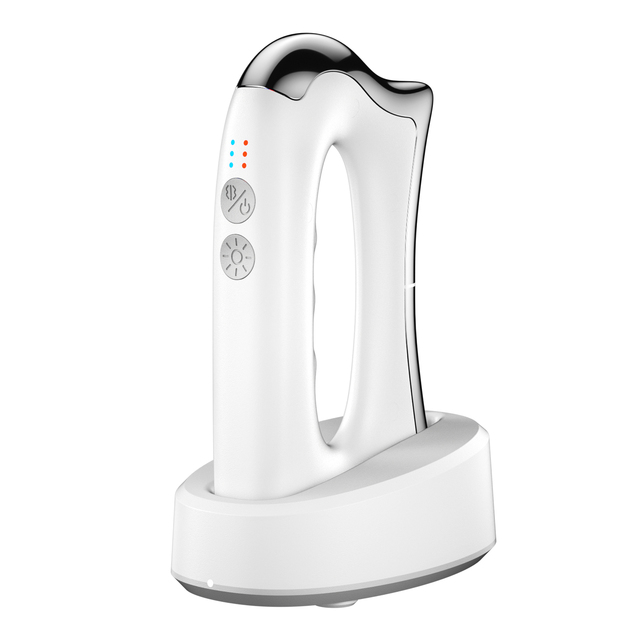 Electric Heat Muscle Stimulator Scraping Fascia Microcurrent Pain Relief Relaxation Tool for Slimming Shaping Massage Gun