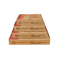 Boîte à pizza en papier kraft ondulé de qualité alimentaire, personnalisée avec logo imprimé, vente en gros, carrée, hexagonale, 9 pouces, 10 pouces, 12 pouces, 14 pouces, pour emporter