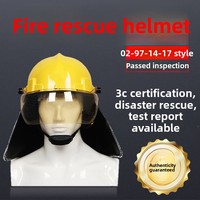 Casque de pompier Dongtu Datang FTK-Q/A certifié 3C, ignifuge, résistant aux flammes, étanche, avec joint de bordure, pour sauvetage d'urgence et sécurité