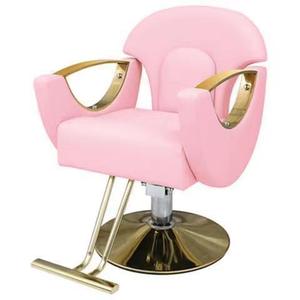 Fauteuil de Barbier Moderne de Luxe Noir et Doré en Cuir Synthétique pour Coiffure, Idéal pour Salon, Salon de Beauté et SPA - Product Image 4