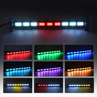 Nouvelle barre lumineuse LED de signalisation pour véhicule, double couleur, réglable, durable, multifonction, feux clignotants d'urgence pour voiture et camion
