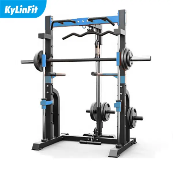 Kylinfit מקצועי שימוש ביתי ציוד כושר ספסל עיתונות רב תפקודי 3d סמית מכונת כושר מתלה גוץ