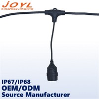 Câble de connexion étanche JOYL E27 pour guirlandes lumineuses 4A 250V IP67/IP68 pour lumières LED de jardin et de fête
