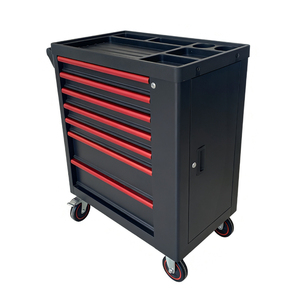 <span class=keywords><strong>Chariot</strong></span> à outils robuste à 7 tiroirs <span class=keywords><strong>pour</strong></span> atelier, <span class=keywords><strong>garage</strong></span> et réparation automobile, avec <span class=keywords><strong>porte</strong></span> latérale - Product Image 1