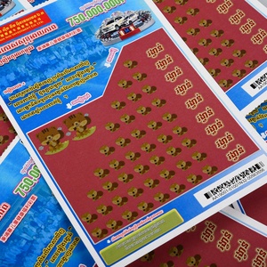 Carte de loterie à gratter personnalisée, fabricant de tickets de loterie à gratter de haute qualité avec conception gratuite - Product Image 4