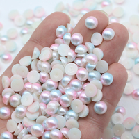 Perles Cabochon XULIN Couleurs Orange Bleu Arc-en-ciel 2mm 3mm 4mm 5mm 10000pcs/sac Demi-perles ABS pour Décoration de Boutons