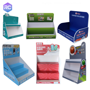 plastic pvc foam board Counter Display Box Mobile Phone Accessories PDQ Counter Top Display Stand