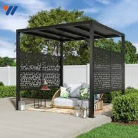 Paravent d'intérieur YW Hardware à 3 panneaux, séparateur de pièce autoportant pour extérieur