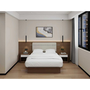 Juegos de Muebles de Dormitorio para Hotel de 3 Estrellas, Económicos, Venta al Por Mayor, Directo de Fábrica, Estructura de Cama de Madera, Mesitas de Noche, Muebles para TV, Armarios de Almacenamiento - Product Image 2