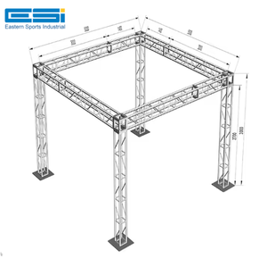 Truss de escalera de aluminio ESI para pantallas LED, iluminación y equipos de sonido - Product Image 1