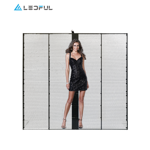 Self Adhesive Led Transparent Led Film Display showcase Pantalla Leds Display showcase Screen