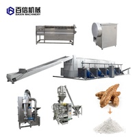 Ligne de production de farine de manioc de qualité supérieure, machine de mouture de farine pour taro et manioc, processeur de farine de manioc