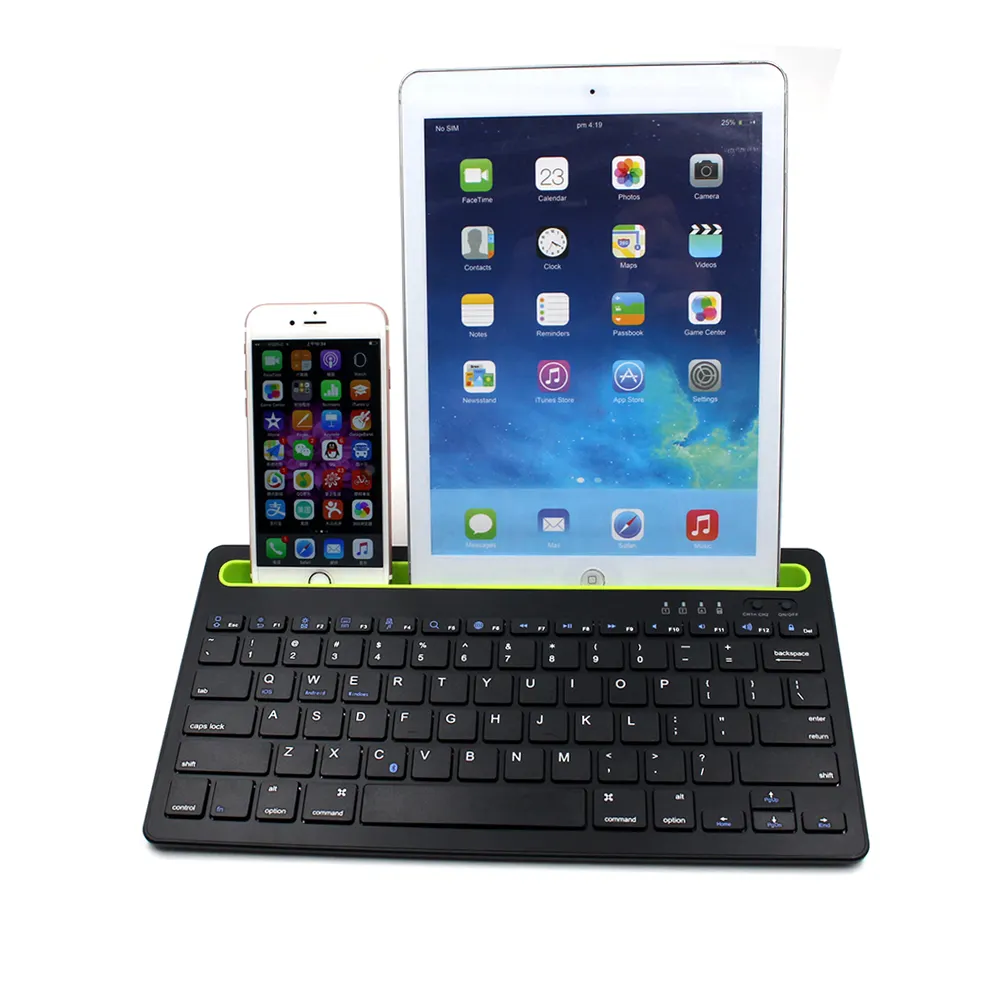 High quality wireless Multi-channel Mini bluetooth keyboard for 7inch tablet pc smartphone laptop