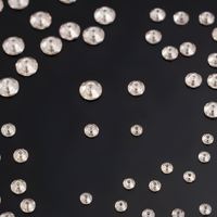 Perles de strass en résine époxy soyeuse de 5 mm, forme diamant, trou central, à coudre, marque YAXI, modèle 261, pour accessoires de coiffure et bijoux
