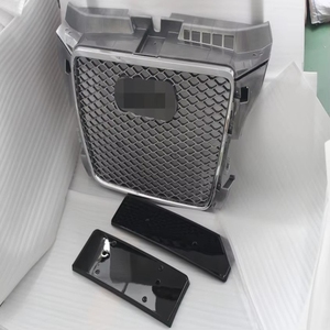 Marco cromado de rejilla negra para Audi <span class=keywords><strong>A3</strong></span>, actualización <span class=keywords><strong>A3</strong></span> a 8p Rs3, anillos cromados, años 2008 a 2012 - Product Image 3