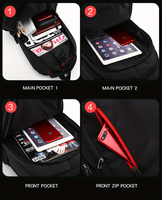 Sac à dos pour ordinateur portable personnalisé avec logo, imperméable, Mochila Escolar, en nylon Oxford, unisexe, sac à dos de voyage, sacs d'école