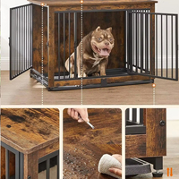 Nichoir pour chien en bois massif moderne et durable, respirant, pour intérieur et extérieur, disponible en plusieurs tailles pour chiens de petite, moyenne et grande taille