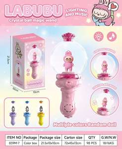 Varita de Cristal Kuromi, Juguete Luminiscente Labubu con Sonido, Luz y Música, Varita Mágica de Fantasía para Niñas, Regalo, Nuevas Figuras de Acción para Muñecas - Product Image 5