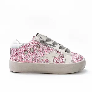 Chaussures pailletées de qualité supérieure pour enfants et filles vente en gros de baskets princesse pour enfants chaussures de mode style sport personnalisées pour bébés et tout-petits