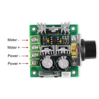 Pengontrol Kecepatan Motor DC PWM 10A 12V-40V Modul Pengatur Kecepatan yang Dapat Disesuaikan Dengan Tombol untuk Kipas DC Pompa Robot Mobil