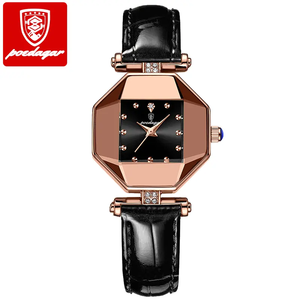 Para 368 Reloj de cuarzo de negocios de lujo para mujer con esfera estrellada y correa de acero inoxidable - Product Image 4