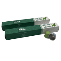 Boîtes à capsules de café expresso personnalisées avec logo, design professionnel, bon prix, emballage en carton avec pelliculage mat