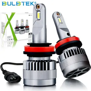 BULBTEK X9 H11 12 volt led headlights h11 led headlight bulb autozone best lighting pattern headlight kit for car