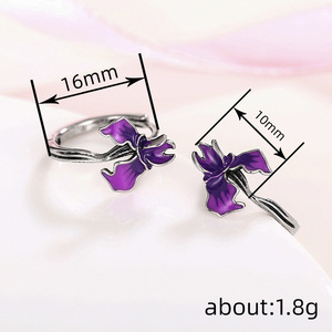 Pendientes de Flor de Glorietra para Mujer, Diseño Floral Delicado, Joyería de Moda para Uso Diario - Product Image 4