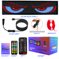 Letreros LED Publicitarios Desplazables Oude, Flexibles, USB 5V, Control por Aplicación BT, Programables, para Autos, Bodas y Fiestas