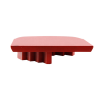 Segment de meulage diamanté en zigzag de 10 mm, abrasif moyen, bloc trapézoïdal 6 # -400 #   Outils de ponçage pour sols en béton