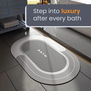 Alfombra de Baño Personalizada Antideslizante de Secado Rápido, Alfombra Suave de Diatomita, Alfombra Superabsorbente, Alfombra Impermeable para Baño - Product Image 2
