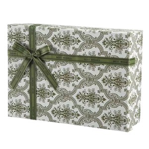 Retro Style Square Gift <b>Box</b> With Lid Green Pattern Valentine's Day Skincare Perfume <b>Packaging</b> <b>Small</b> Size Cardboard <b>Box</b> - Product Image 3