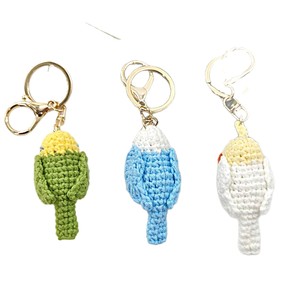 Llavero de Pájaro Loro Tejido a Crochet, Amigurumi, Juguetes de Ganchillo, Muñecos de Animales, Llavero de Loro - Product Image 2