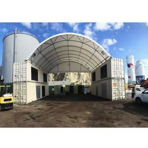 Abri pour conteneurs GAISHI 40x40 pieds avec portes, tente pour conteneurs à double treillis - Product Image 5