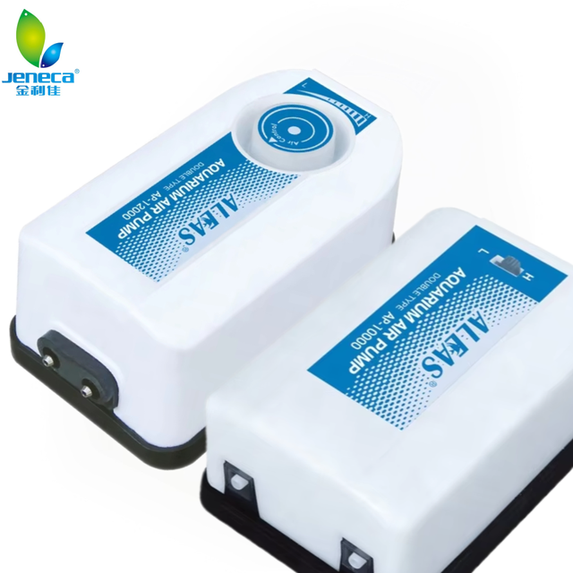 Jeneca Aleas AP-10000/12000 Double Hole Air Pump for Aquarium Tank 3.3W 4W Eco-Friendly Plastic,Suction Pen Vacuum Pump
