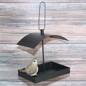 JH-Mech Mais <span class=keywords><strong>Popular</strong></span> <span class=keywords><strong>Bird</strong></span> Feeding Station Metal Yard Garden Home Decoração Wild Wall Pendurado Alimentador Do Pássaro - Product Image 5